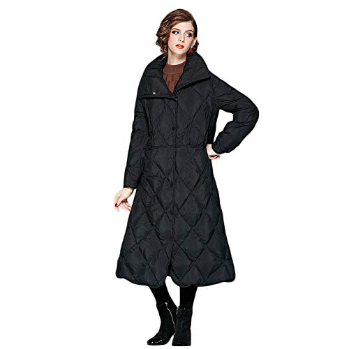 Veste en duvet de canard AKT contre le froid glacial doudoune noire femme