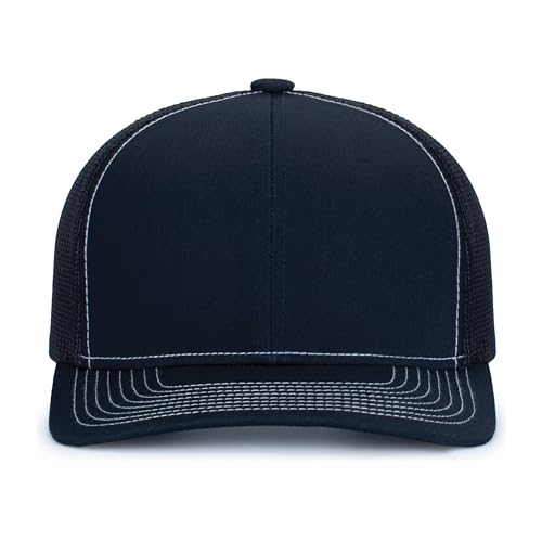 Image of Pacific Headwear Contrast Stitch Trucker Snapback