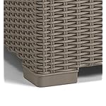 Allibert California Gartentisch Rattanoptik Cappuccino