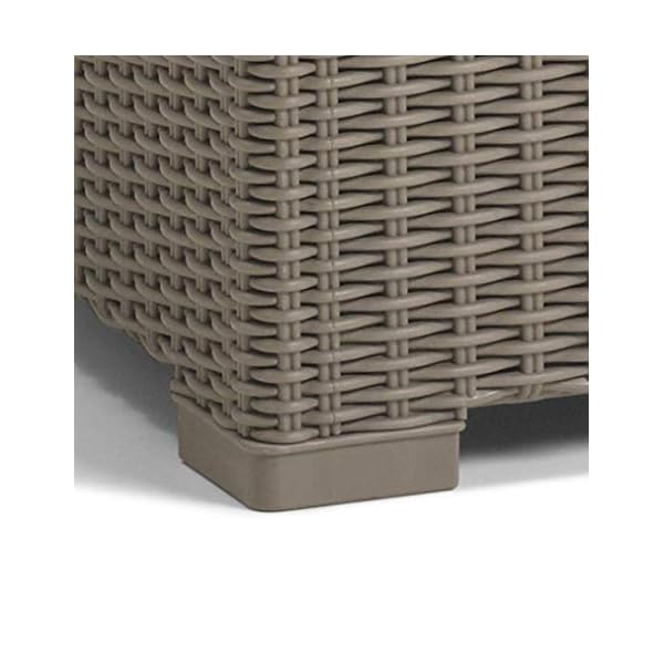 Allibert California Gartentisch Rattanoptik Cappuccino