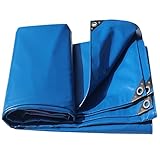 WLRHGl 防水シート 4 x 11.5 m 防水 お花見 レジャーシート グランドシートPVC 雨よけシート タープ シート 植物保護カバー 菜園用 農業避難所住宅用ターポリン WLR010, ブルー