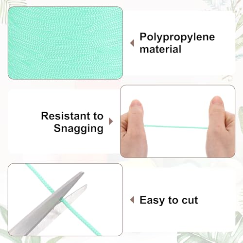 Cordon macramé 3mm pour fabriquer des sacs bohèmes et décorations murales bleu vert