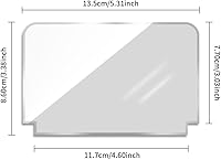 Vista 2 de Kyglaring Placa de identificación de acrílico transparente brillante con base de potencia diseñada para Lego Creator Expert Back to The Future Time