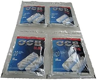 OCB Filter Tips Slim Rolling Papers Filters Cigarette Papers Filters Smoking Papers Filters Pack Of 4 Bags from SUDESH ENTERPRISES