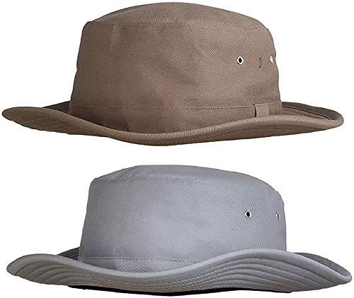 Zacharias Men's Cotton Cricket Umpire Hat (Beige & Light Grey_Fre...