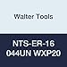 Walter Tools NTS-ER-16 044UN WXP20 Carbide NTS Threading Inserts, External Thread, Full Profile, American UN 60 Degree (Pack of 10)