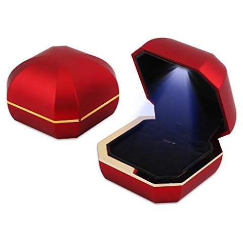 Rolin Roly Caja de Collar Octogonal con Colgante LED Cover