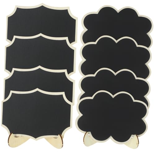 HOODANCOS 8pcs Chalkboards for Message Board Small Erasable for Food Buffet Weddings and Events Decorative Signs Smooth Edges and Versatile Uses