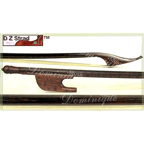 D Z Strad Old German Baroque Style Violin Bow Snakewood Full Size 4/4 Cover