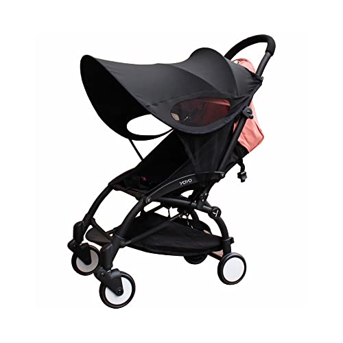 DZOZO Pare-soleil pour landau, poussette, auvent universel, anti-UV, pare-soleil pour poussette, pare-soleil pour poussette, pare-soleil coupe-vent Cover
