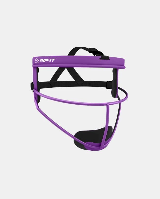 Women's Girls Youth Defense Pro Softball Fielder's Face Mask - Matte, Purple