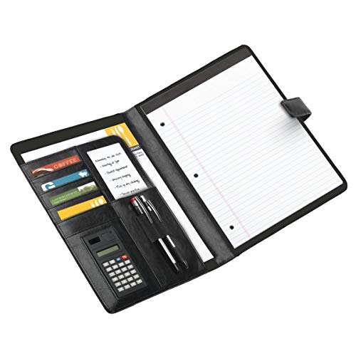 Office Depot Brand Padfolio with Magnetic Closure and Calculator, 11 1/10