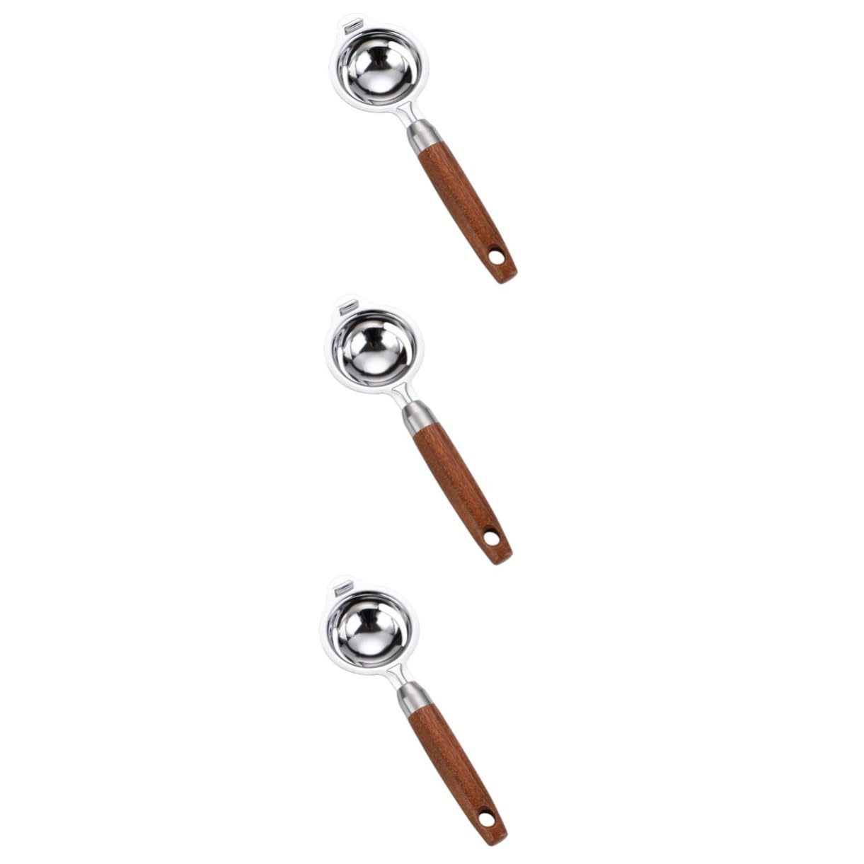 SOLUSTRE 3 pcs Egg Separator Elegant Yolk Filter and Egg White Separator Tool for Kitchen Use Space Saving Design Easy to Clean