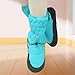 RNXRZANK Warm up Booties Dance Boot Shoes Ballet Slippers Warm for Women Men Road Cheerleaders, Blue M