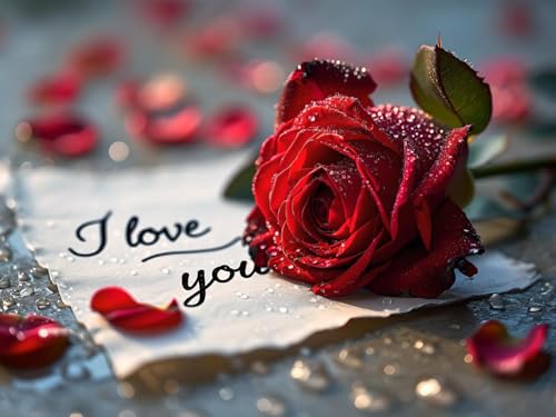 Peinture diamant 5D roses 70x50cm avec kit complet de broderie d'art diy