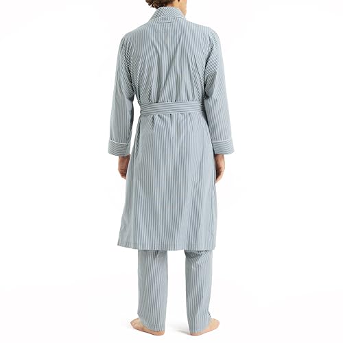 Nautica Mens Sustainably Crafted Striped Robe2