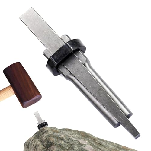Outils pour briser les roches | Heavy -Duty Stone Wedge - Les outils de division de pierre rocheuse fonctionnent en pierre de sorte qu'il est plus facile à déplacer. Et granit énorme