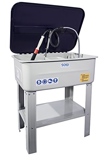 Sogi SP-LV-E Baño de lavado con bomba a recuperación para motores Carter taller piezas arandela