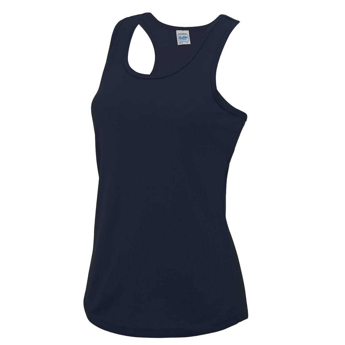Just Cool Women's Bleu Polyester Tank Top