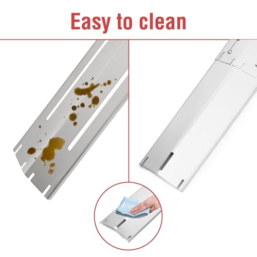 Adjustable Heat Plates for Gas Grill, Universal Grill Burner Covers Tents by BBQ-Yummy - Used condition - Image 8