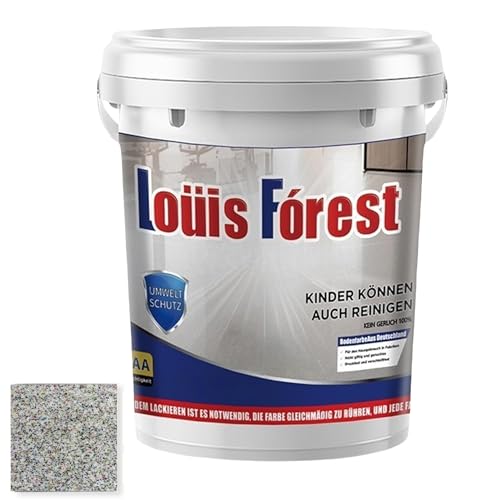 Epoxy Colored Sand Floor Paint - Louis Forest Epoxy Floor Paint, Waterproof Non-Slip High Gloss Sand Paints (Grey-B-0.5kg)