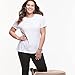 Just My Size Plus-Size Pure Cotton Jersey T-Shirt, Wide Classic Crewneck Tee for Women