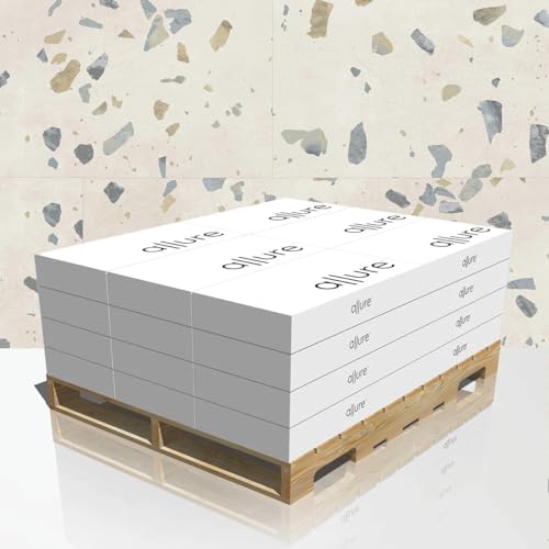 Image of Allure Luxury Vinyl Tile Flooring, 22 Mil Wear Layer, Ultima Parfait Terrazzo 12 inch x 24 inch, 6.5mm Thick Vinyl Tiles with Click and Lock Installation, 24 Boxes 565.44 sq ft.