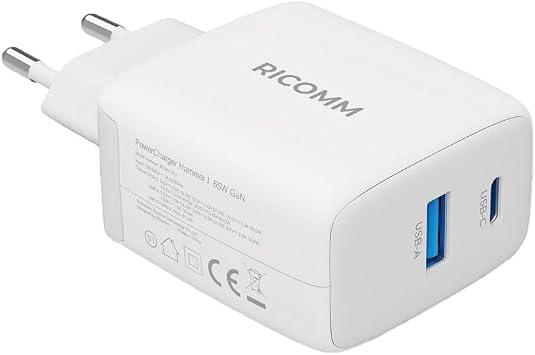 65W GaN USB-C + USB-A Şarj Aleti Apple & Samsung & Macbook, Notebook, iPhone, iPad Hızlı Şarj Cihazı + 2MT 100W Type-C Kablo