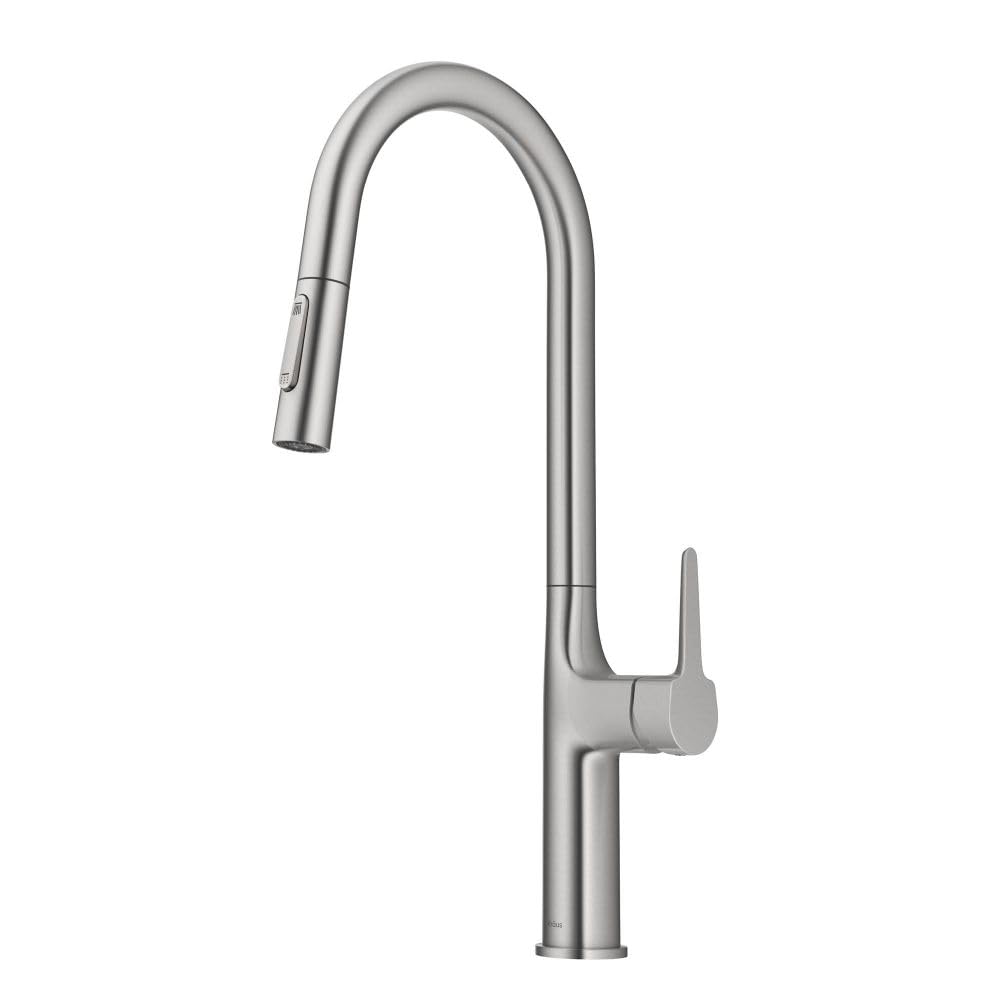 KrausKPF-3101SFS Oletto Modern Pull-Down Single Handle Kitchen Faucet, Spot Free Stainless Steel