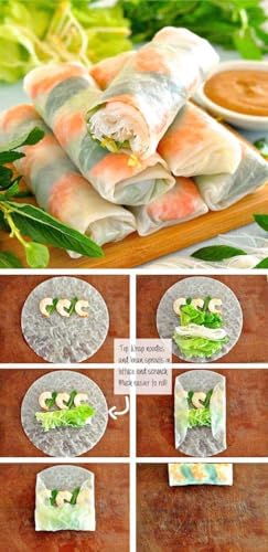 Image of Meishi Vietnamese Gluten Free Spring Rice Paper Roll | 100g | 16 cm | Edible Rice Paper Sheets | Spring roll Wrapper
