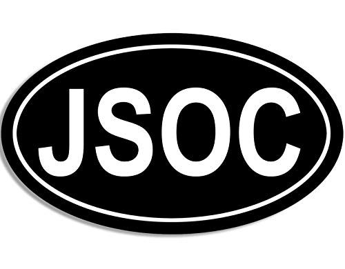 Oval Black JSOC Sticker (Logo Insignia Army USMC Navy USAF), Officially Licensed by The U.S. Marine Corps