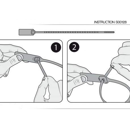 100 Security Seals - Pull Up Type. Printed With Serial Numbering. Application Fields: Logistics, Lagguage, Transport, Doors Etc. Etc. Operational Lenght 20 Cm. #TOP3