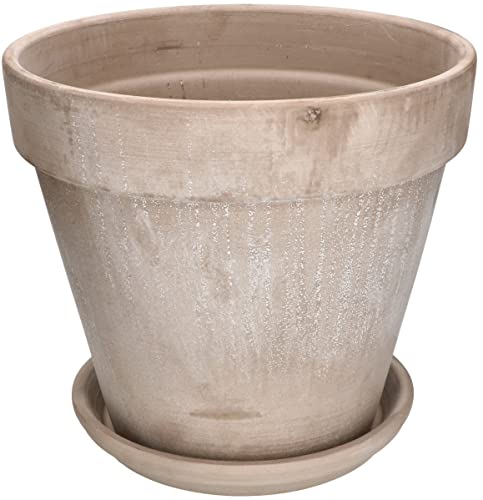 KOTARBAU® Blumentopf Übertopf aus Terrakotta Mokka ⌀ 31 cm für Innenräume und Gärten