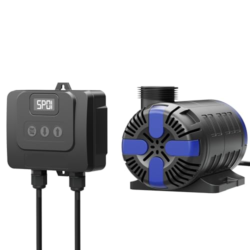 SunSun CET-15000 SuperECO Teichpumpe 15.000 l/h / 180 W, energiesparende Filterpumpe, Bachlaufpumpe für Koiteiche, Umwälzpumpe, Gartenteichpumpe