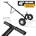 TUFFIOM Trailer Dolly 1 7/8 Ball Hitch Mover, 600 lbs Loading Capacity Tow Dolly w/ 10'' Solid (Pneumatic) Tire, for Moving Car RV Boat Trailer, Great for Camping