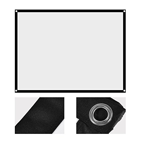 Pantalla de proyección portátil plegable 60-100 pulgadas 4:3 miniatura 7