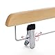 SONGMICS Rockbügel, 8er Set, Hosenbügel aus Massivholz, mit rutschfesten Clips, für Hosen, Shorts und Röcke, naturfarben CRW008-8