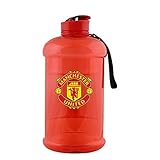FOCO Botella de agua con licencia oficial del Manchester United FC, 2000 ml, ideal para deportes, gimnasio, ciclismo
