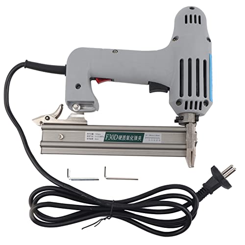 Grapadora Clavadora Eléctrica para Pistola de Clavos F30, CA 220-250V 50HZ 1750W, Herramienta para Trabajar la Madera para Cuero, Tela y Producción de Muebles de Madera