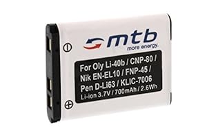 Akku EN-EL10 kompatibel mit Nikon Coolpix S230, S500, S510, S520, S570, S600… s.Liste