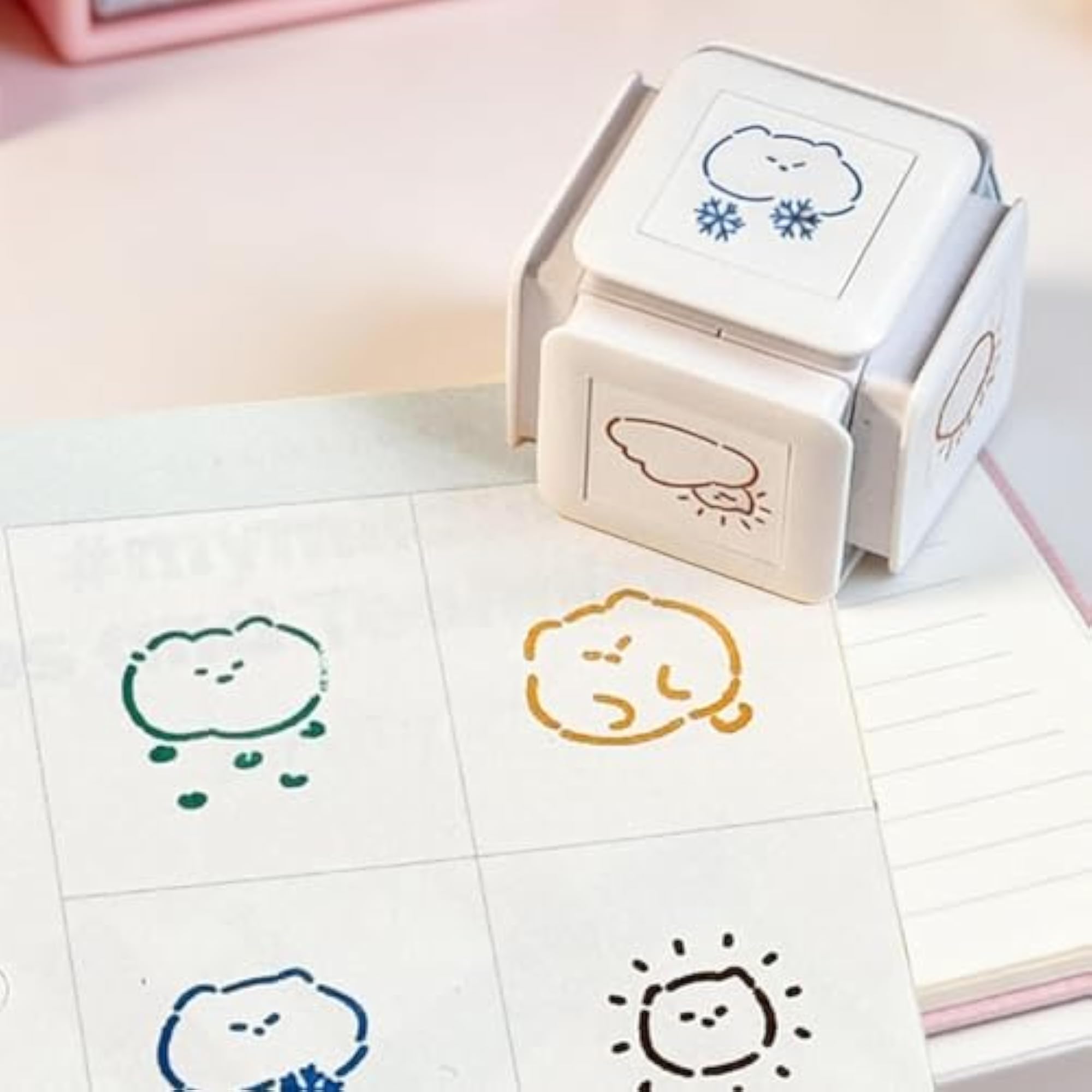 Cat Weather Stamp, Practical Versatile Pre-Self Inking Stamp