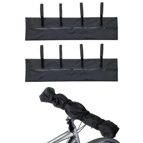 2-Teiliges Ebike Transportschutz Set Reißfest Lenkerschutzhülle Wasserdicht E-Bike Transportschutz Set Feuchtigkeitsbeständig Staubdicht Fahrrad- Und Campingzubehör