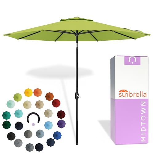 Image of Midtown Umbrellas Lean - 9 Ft Patio Umbrella, Macaw Canopy