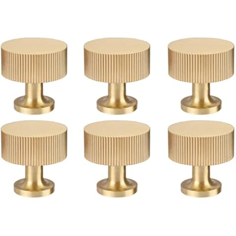 RZDEAL 6pcs Solid Brass Cabinet Knobs Cover