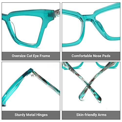 Image of Zeelool Vintage Cat Eye Blue Light Blocking Glasses for Women Andrea JGA305500