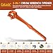 CoLuck Drum Wrench 2Packs, Aluminum Gallon Bung Wrench Barrel Dung Wrench Drum Opener Tool for Opening 10 15 20 30 50 55 Gallon Drum, Fits 2 inch and 3/4 inch Drum Plug Orange