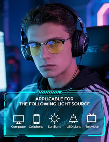 Image of ZanyLen Blue Light Blocking Glasses Men Computer Gaming Glasses For Mens