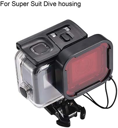 3 in 1 Snorkel Diving Underwater Red/Pink/Purple Lens Filter in Seawater & Freshwater Compatible with Waterproof Official Housing of GoPro Hero (2018), GoPro Hero 7 Black, 6, 6 Black, Hero 5, 5 Black