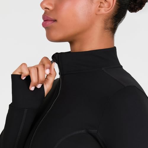 Image of YITTY Active Women's Ultraluxe Full Zip Jacket, Athleisure, 4-Way-Stretch, Thumbholes