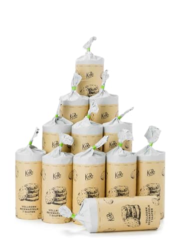 KoRo - Bio Vollkornreiswaffeln 7 Saaten 12 x 120 g - knusprig, perfekt für unterwegs, nur 26 Kalorien pro Stück